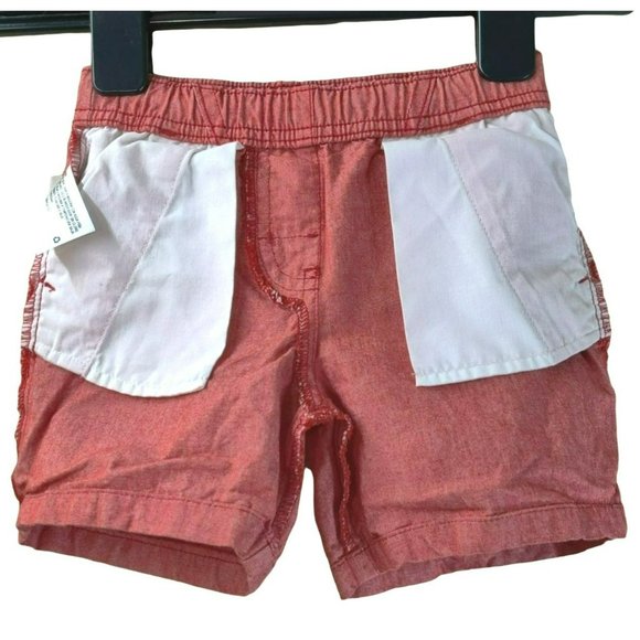 Cat & Jack Kids 2T Drawstring Waist Red Shorts Spring '20 Pockets - Picture 4 of 10
